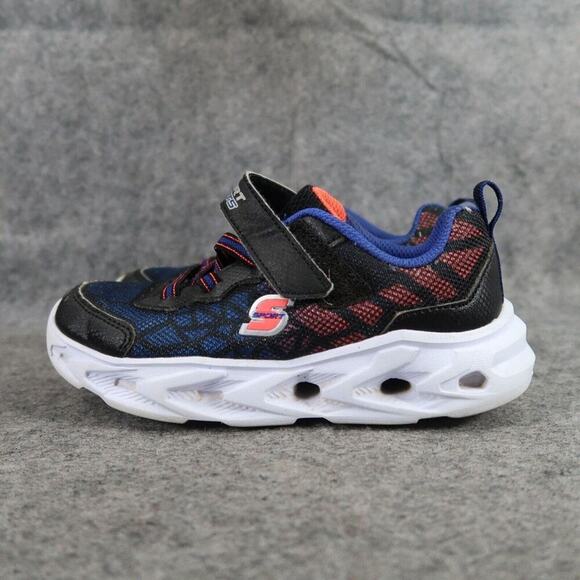 Skechers Shoes Boys 11 Light Up Sneakers S Sport Trainers Active Casual Toddler - Picture 7 of 14